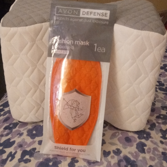 5/$20 Avon Defense Fashion Embossed Mask - Picture 1 of 2